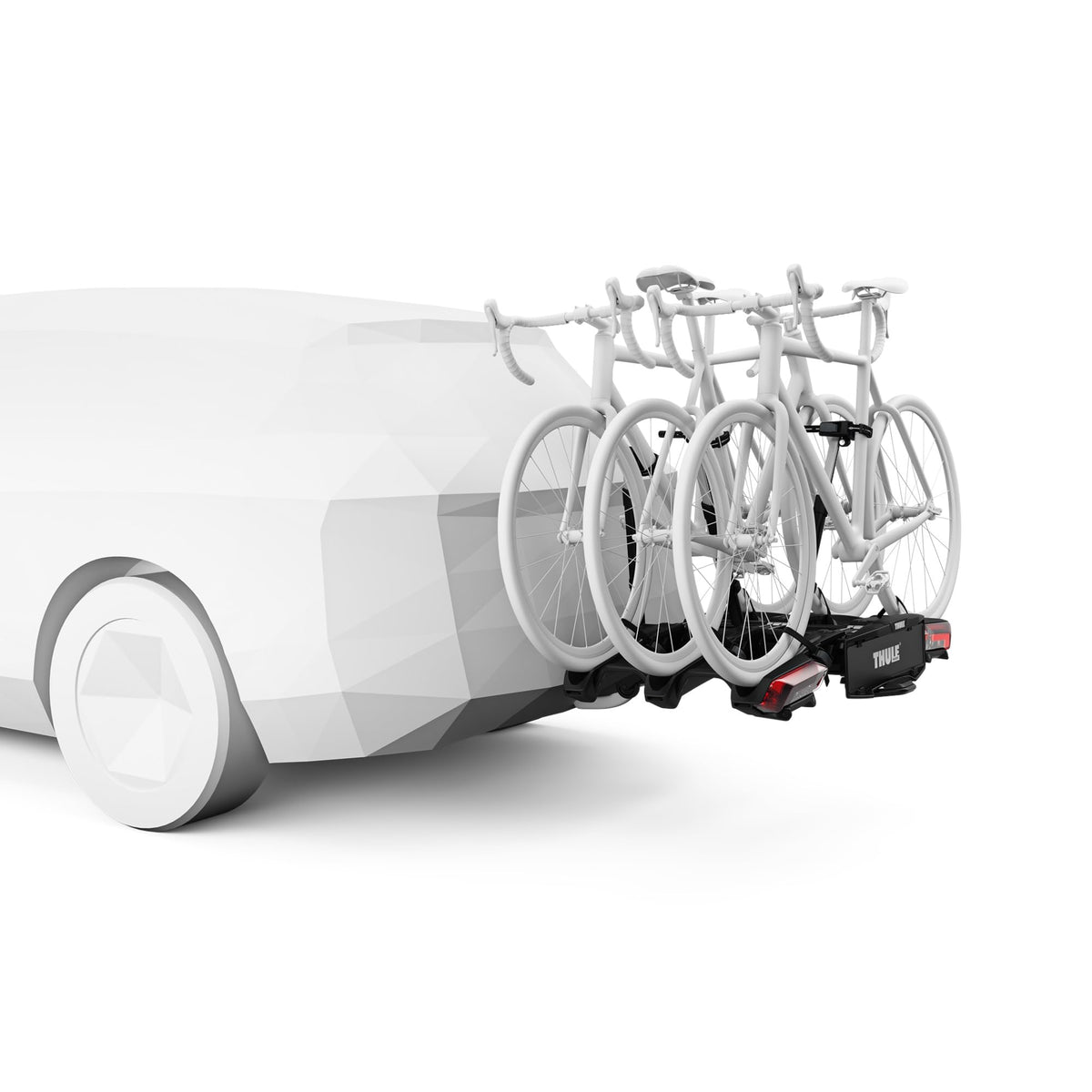 Thule Epos ParkSecure Fahrradträger, Anhängerkupplung, 3 Fahrräder, klappbar, Parksensoren, schwarz