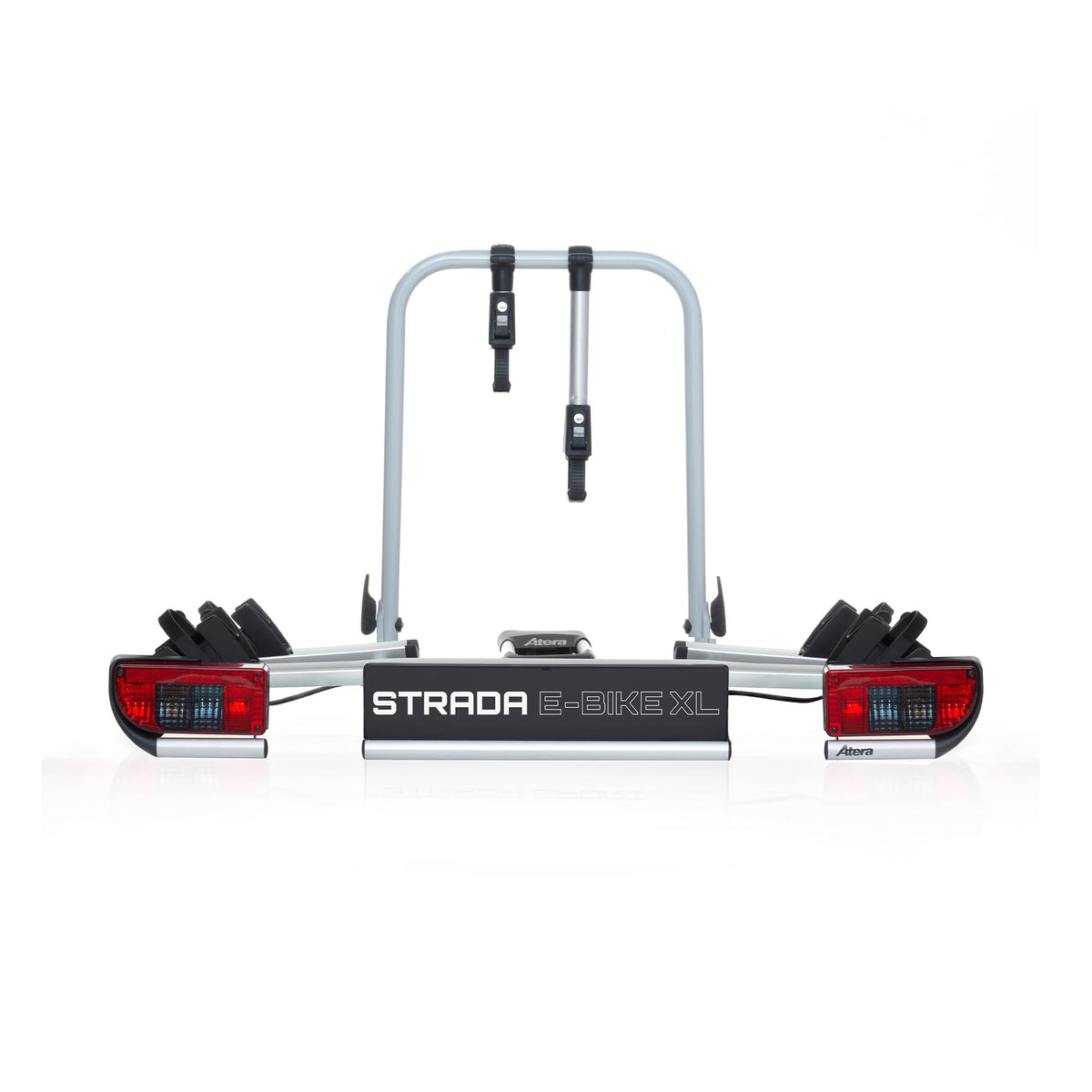 Atera Strada E-Bike XL 022696 Fahrradträger, Anhängerkupplung, 2 Fahrräder, extrabreit, silber