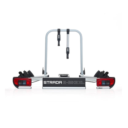 Atera Strada E-Bike XL 022696 Fahrradträger, Anhängerkupplung, 2 Fahrräder, extrabreit, silber