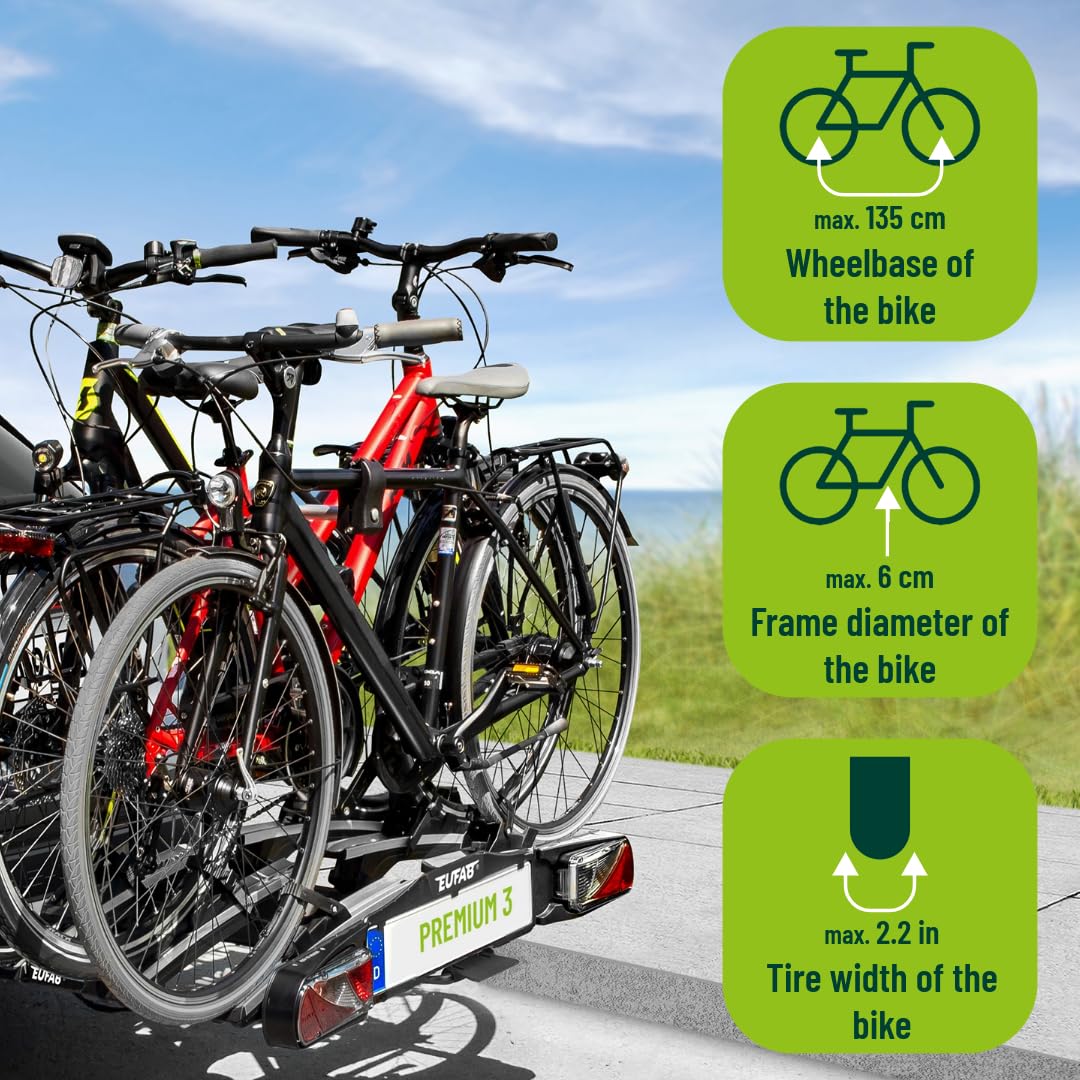 EUFAB 11522 Fahrradträger für Anhängerkupplung