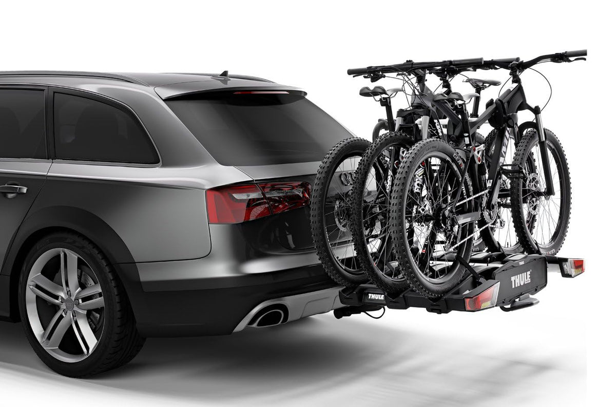 Thule EasyFold XT 934100 Fahrradträger, 3 Fahrräder, 13-polig, schwarz