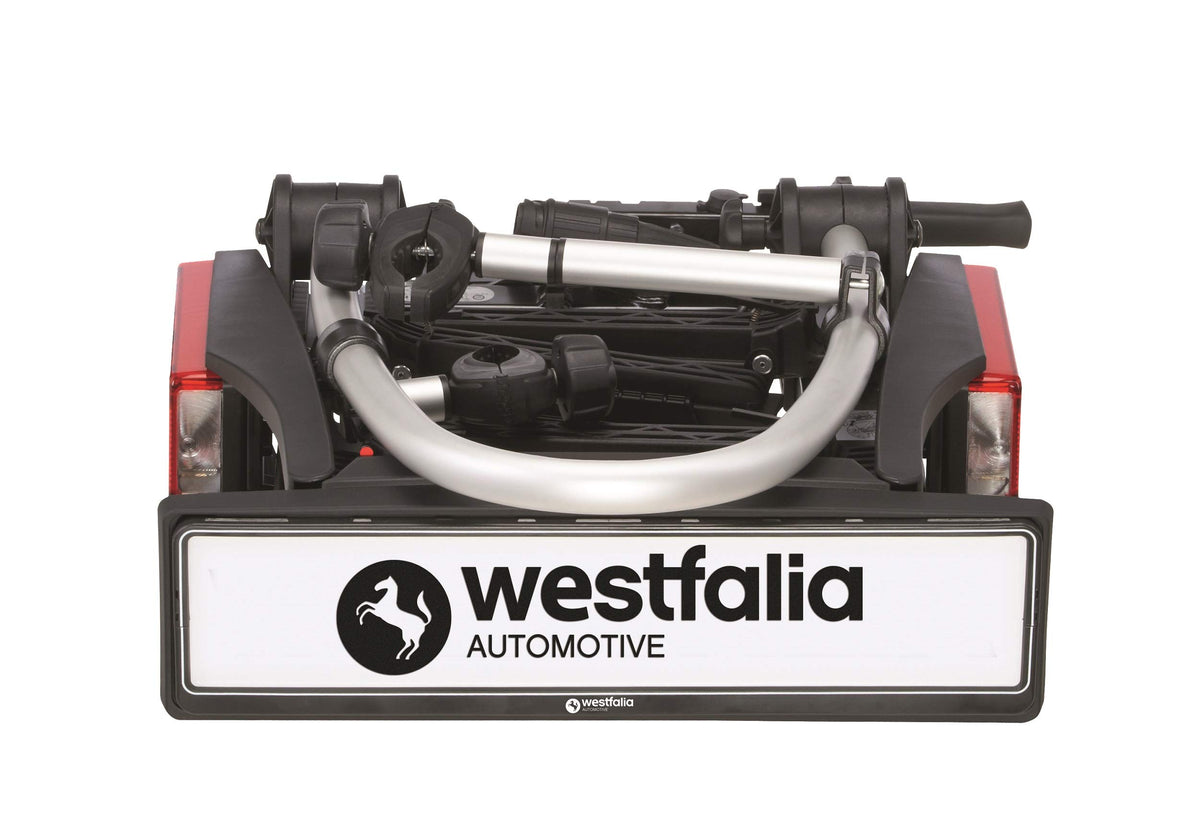 Westfalia BC 60 Fahrradträger, Anhängerkupplung, 3 Fahrräder, E-Bike geeignet, faltbar