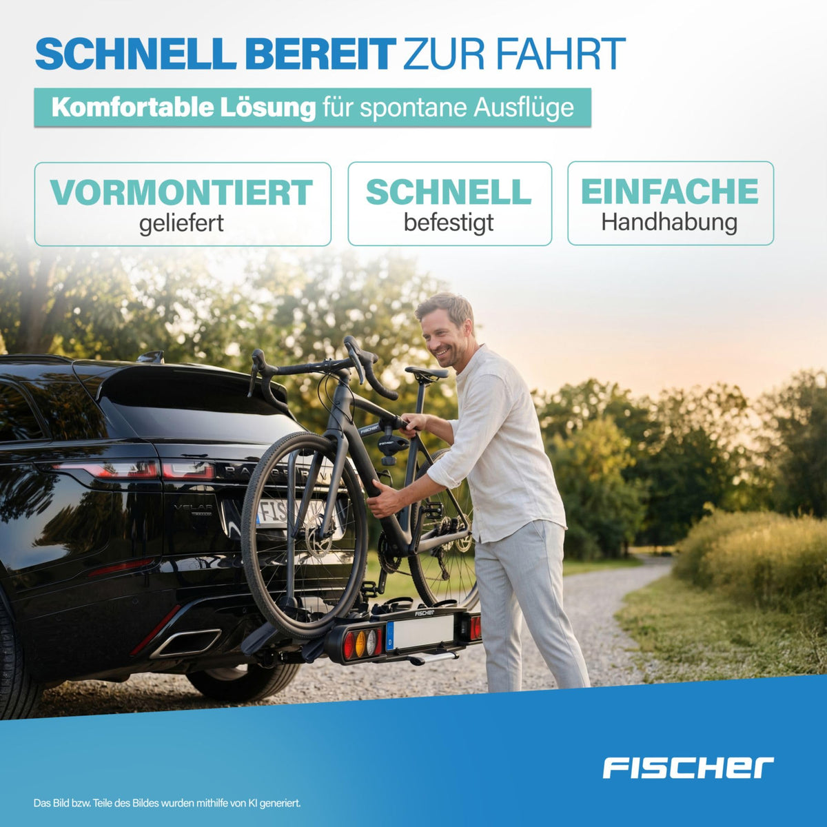FISCHER ProlineEvo 2 Fahrradträger, Anhängerkupplung, 2 Fahrräder